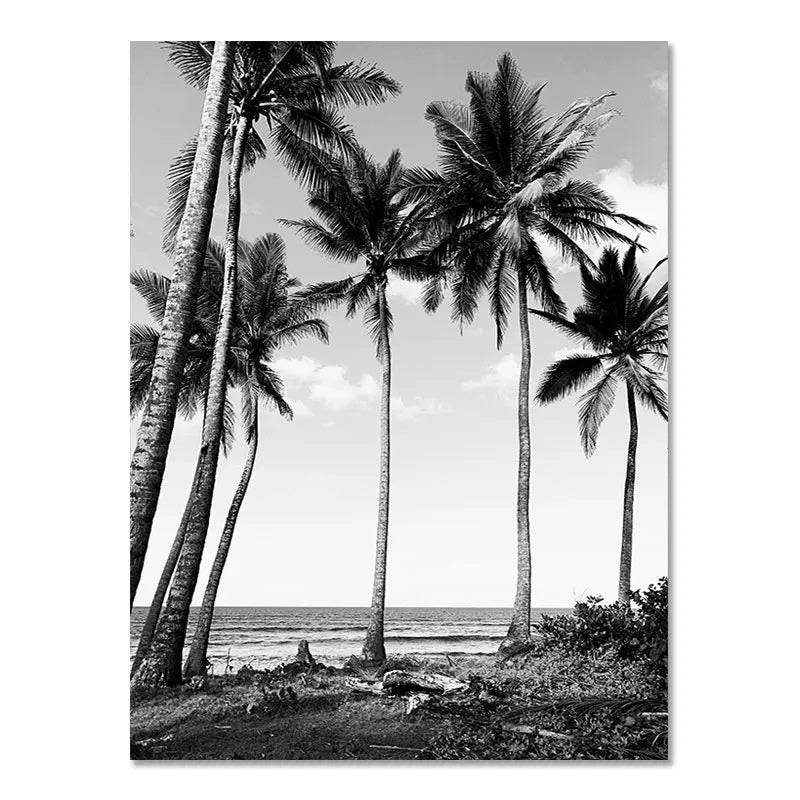 black and white aesthetic painting